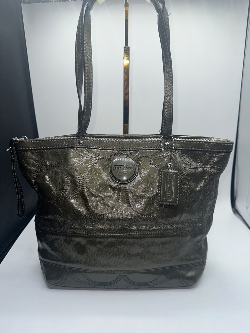 Coach Olive Green Tote Bag